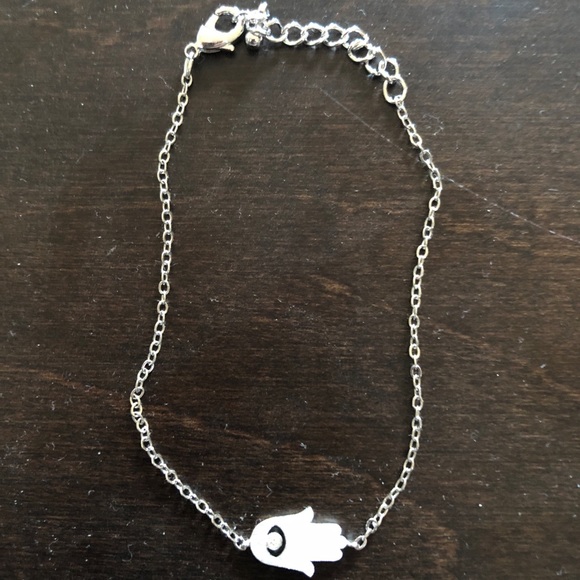 Silver plated bracelet hamsa/evil eye - Picture 2 of 2